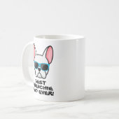 フ最高のレンチーパパ父の日ホワイトフレンチー コーヒーマグカップ (正面左)