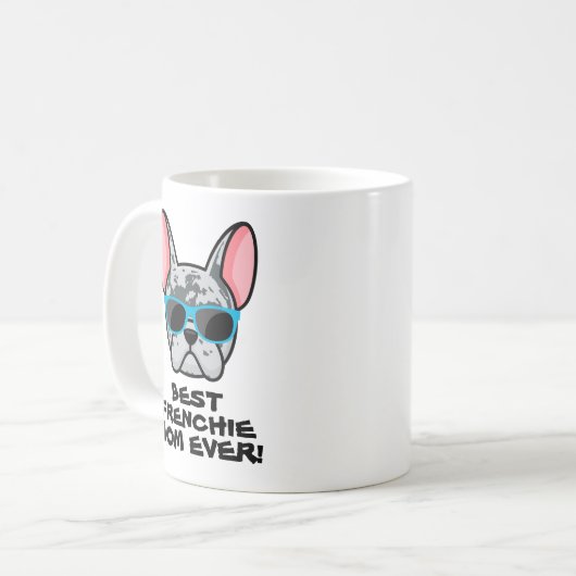 フ最高のレンチーママママママザーズデイブルーメルルフンチエ コーヒーマグカップ (正面左)