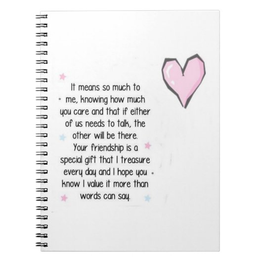 ***フ最高のレンドの****フォトノートブック ノートブック (正面)