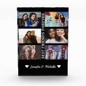 フ最高のレンドフォーエバカスタムー6フォトコラージュ&ネーム フォトブロック (正面)