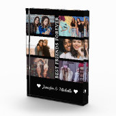 フ最高のレンドフォーエバカスタムー6フォトコラージュ&ネーム フォトブロック (右)