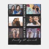 フ最高のレンドフカスタムォーエバー6フォトコラージュ&ネーム フリースブランケット (正面)