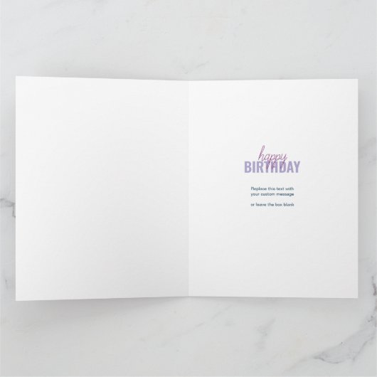 フ最高のレンド誕生日フォトコラージュパーソナライズされた カード (内部)