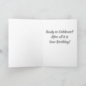 **フ最高のレンド**「祝誕生日」をご覧ください カード (内部)