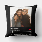 フ最高のレンパーソナライズされたドの再生リスト クッション (裏面)