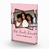 フ最高のレンモダンズフォトピンクパーソナライズされた写真 フォトブロック (右)