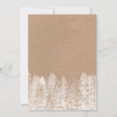 フ素朴ォレストの結婚灯り 招待状 (裏面)