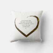 フ結婚ォトコラージュシンプルハート引用文 クッション (裏面)
