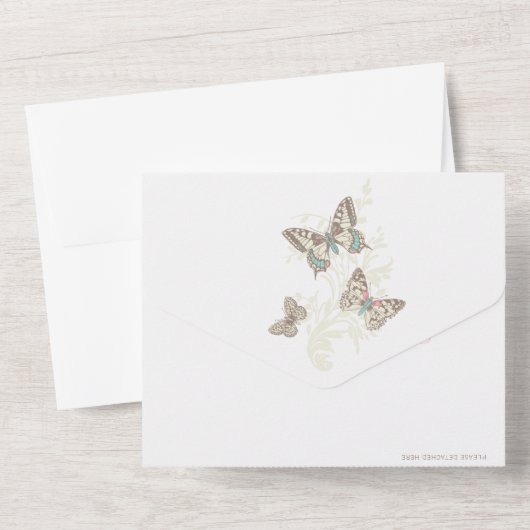 フ結婚ォトミールRSVP オールインワン招待状 (裏面)