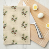 フ絵を描ィンチ・オーデュボン鳥 キッチンタオル (四つ折り)