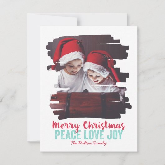 フ絵を描ォトフレームピースピースラブジョイ シーズンカード (正面)