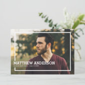 フ縁どォト卒業パーティー招待状 招待状 (スタンド正面)