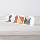 フ航海のラグ デスクネームプレート (正面)