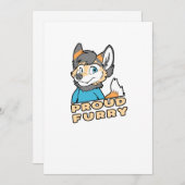 フ誇りを持ったァーリーカおもしろいワイトフリーファンダム毛皮の贈り物 シーズンカード (正面/裏面)