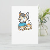 フ誇りを持ったァーリーカおもしろいワイトフリーファンダム毛皮の贈り物 シーズンカード (スタンド正面)