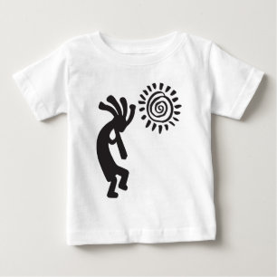 『フ遊ルートと太陽のココペリTシャツ』 ベビーTシャツ