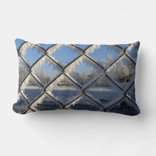 フ霜の降りたェン ランバークッション (正面)