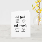 フ食べルーツ・ノット・フレンズ カード (黄色い花)