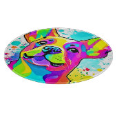 フ鮮やかレンチブルドッグパピーアート カッティングボード (角)