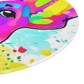 フ鮮やかレンチブルドッグパピーアート カッティングボード (角)