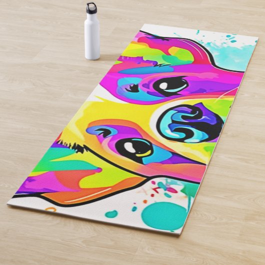 フ鮮やかレンチブルドッグパピーアート ヨガマット (インサイチュ)