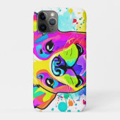 フ鮮やかレンチブルドッグパピーアート Case-Mate iPhoneケース (裏)