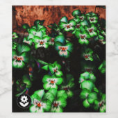 フʟᴏᴡᴏプ |パンジー～スイカ ワインラベル (シングルラベル)