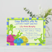 フrogバウンスバースデー 招待状 (スタンド正面)