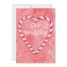 フrostyキャンディークリスマスウェディング招待状