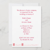 フrostyキャンディークリスマスウェディング招待状 招待状 (裏面)