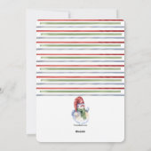 フrosty フォト ホリデー カード (裏面)