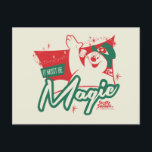 フrosty the Snowman - 魔法に違いない シーズンポストカード<br><div class="desc">フrosty the Snowman | フロスティと「魔法に違いない」というフレーズをフィーチャーしたこのフェスティブなグラフィックをチェックしてみてください!</div>