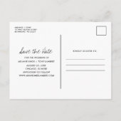 ブおもしろいラック・ウェディング・セーブザ・デート 案内ポストカード (裏面)