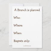 ブおもしろいランチ招待状 招待状 (裏面)