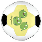 ブおもしろいリュッセル野菜の漫画 サッカーボール (回転)