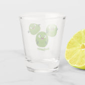 ブおもしろいリュッセル野菜の漫画 ショットグラス (裏面)