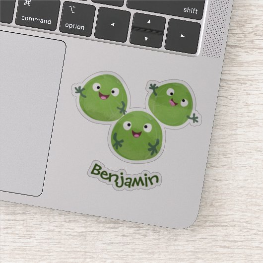 ブおもしろいリュッセル野菜の漫画 シール (詳細)