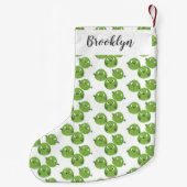 ブおもしろいリュッセル野菜の漫画 スモールクリスマスストッキング (裏面)