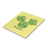 ブおもしろいリュッセル野菜の漫画 タイル (側面)