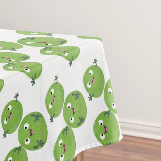 ブおもしろいリュッセル野菜の漫画 テーブルクロス (インサイチュ)