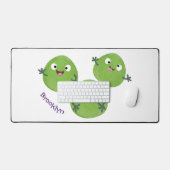 ブおもしろいリュッセル野菜の漫画 デスクマット (キーボード&マウス)