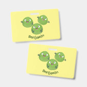 ブおもしろいリュッセル野菜の漫画 バッジ (正面＆裏面)