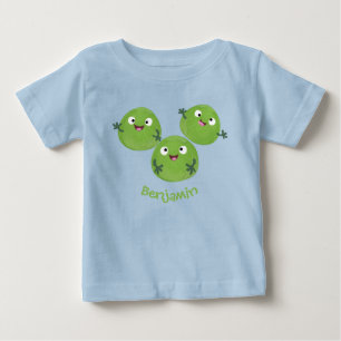 ブおもしろいリュッセル野菜の漫画 ベビーTシャツ