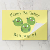 ブおもしろいリュッセル野菜の漫画 ペーパーパッド (折り畳み)