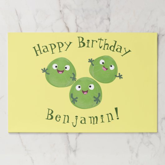 ブおもしろいリュッセル野菜の漫画 ペーパーパッド (正面)