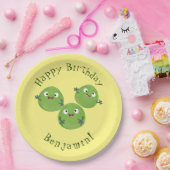 ブおもしろいリュッセル野菜の漫画 ペーパープレート (パーティー)