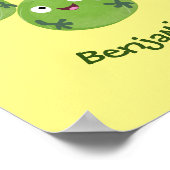 ブおもしろいリュッセル野菜の漫画 ポスター (角)