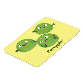 ブおもしろいリュッセル野菜の漫画 マグネット (左側)