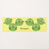 ブおもしろいリュッセル野菜の漫画 ヨガマット (裏面(横))