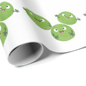 ブおもしろいリュッセル野菜の漫画 ラッピングペーパー (ロールコーナー)